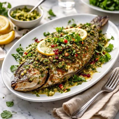 Image of Yamous Grilled Fish with Chermoula