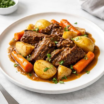 Image of Yankee Pot Roast of Beef with Vegetables in the Crock Pot
