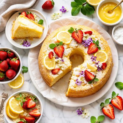 Image of Yellow Angel Cake