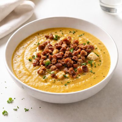 Image of Yellow Pea and Bacon Soup