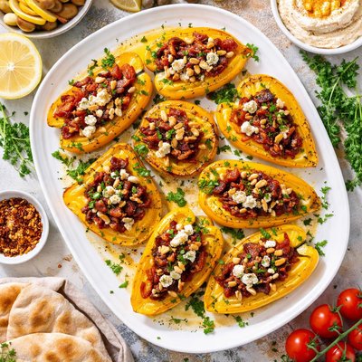 Image of Yellow Pepper Sun Dried Tomato Appetizer a La Tel Aviv