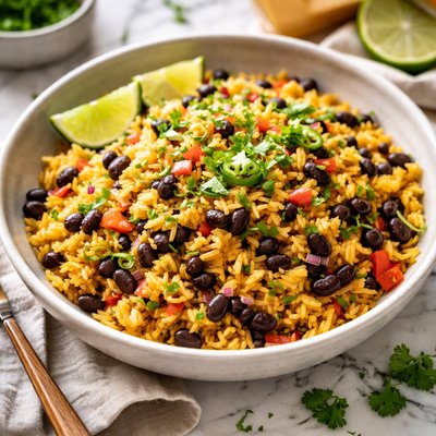 Image of Whole30 Yellow Rice with Beans