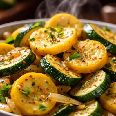 Image of Yellow Squash and Zucchini Stir Fry
