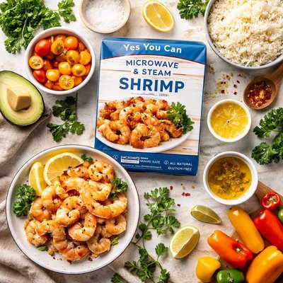Image of Yes You Can Microwave and Steam Shrimp Longmeadow Farm