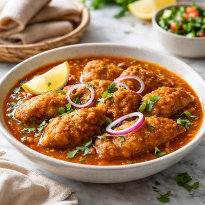 Image of Yeshimbra Assa Ethiopian Chickpea Fish and Sauce