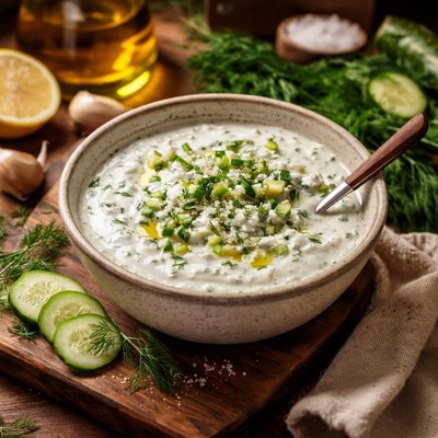 Image of Yoghurt and Cucumber Dressing