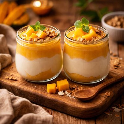 Image of Yoghurt and Mango Mousse