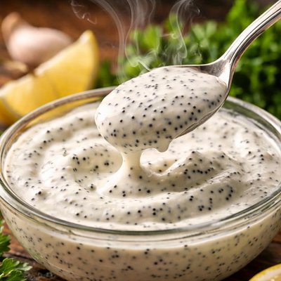 Image of Yoghurt and Poppy Seed Dressing