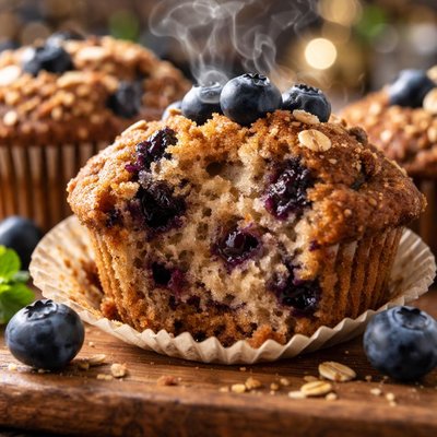 Image of Yogurt Blueberry Bran Muffins