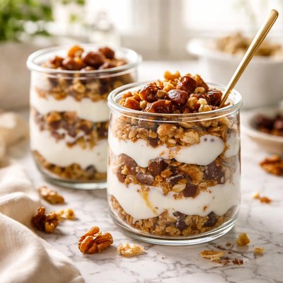 Image of Yogurt Date and Walnut Parfait