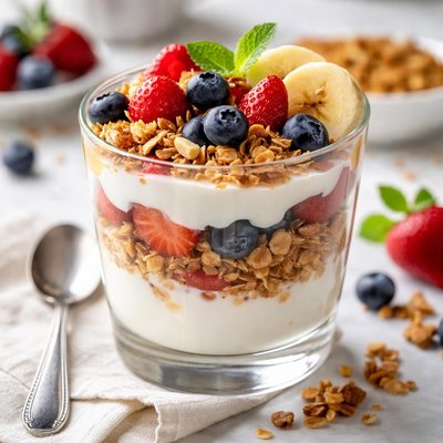 Image of Yogurt Fruit and Granola Parfait