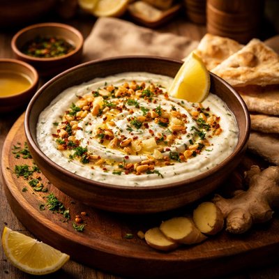 Image of Yogurt Ginger Appetizer Laban Ma Zanjabeel