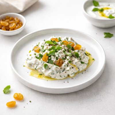 Image of Yogurt Mint and Golden Raisin Dressing
