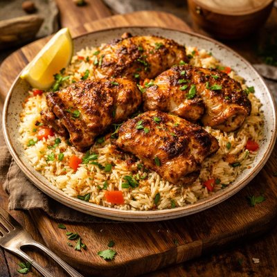 Image of Yogurt Spiced Chicken with Rice Weight Watchers