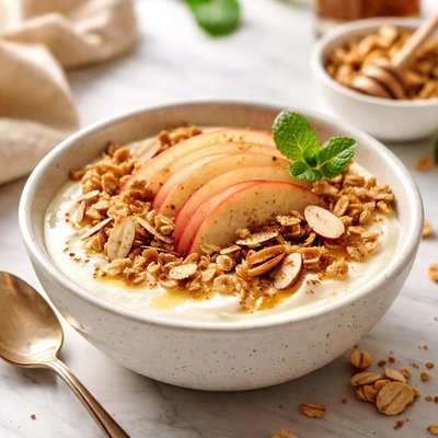 Image of Yogurt with Apple and Almonds