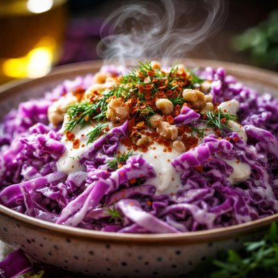 Image of Yogurtlu Mor Lahana Salatasi