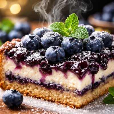 Image of Yummy and Simple Blueberry Torte