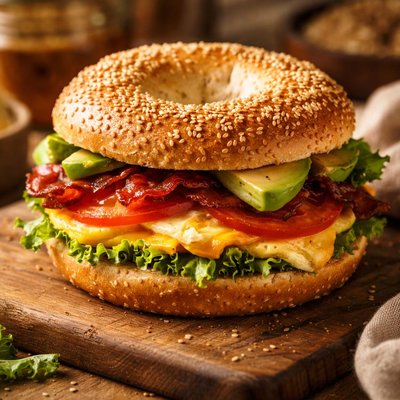 Image of Yummy Bagel Sandwich