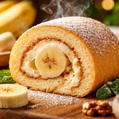 Image of Yummy Banana Cake Roll