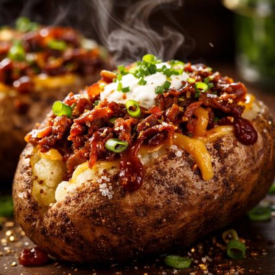 Image of Yummy Bbq Baked Potatoes
