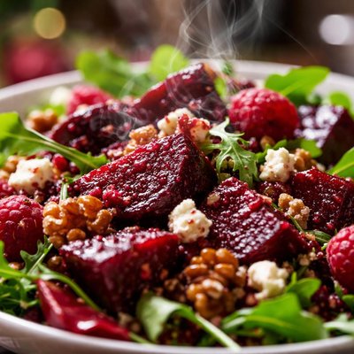 Image of Yummy Beet Salad with Raspberry Dressing