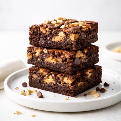 Image of Yummy Beyond Belief Peanut Butter Chocolate Chunk Brownies