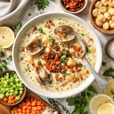 Image of Yummy Boston Clam Chowder