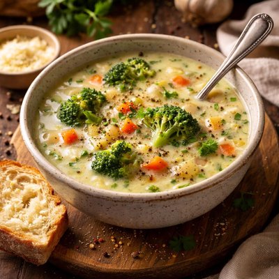 Image of Yummy Broccoli Veggie Soup