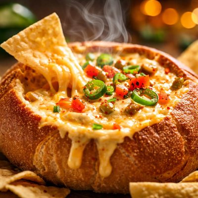 Image of Yummy Cheese Bowl Dip