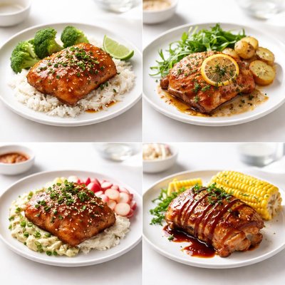 Image of Yummy Chicken Thighs with 4 Variations