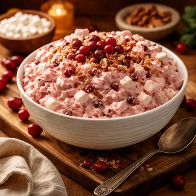 Image of Yummy Cranberry Fluff Salad