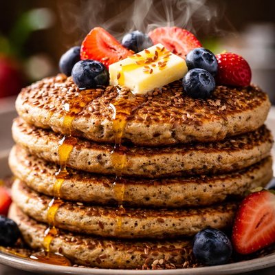 Image of Yummy Flax Seed Pancakes