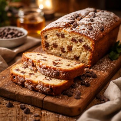 Image of Yummy Low Fat Chocolate Chip Pound Cake