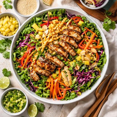 Image of Yummy Luau Salad Cheesecake Factory Copycat