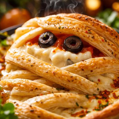 Image of Yummy Mummy Cheese Spread Mummy Shape Halloween