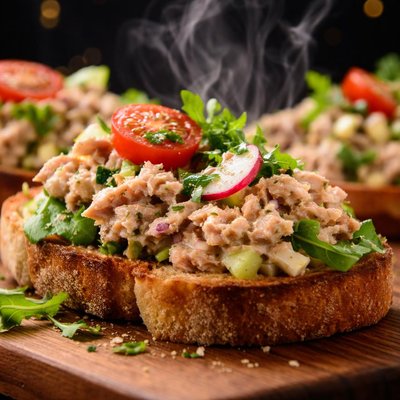 Image of Yummy Open Faced Tuna Sandwiches