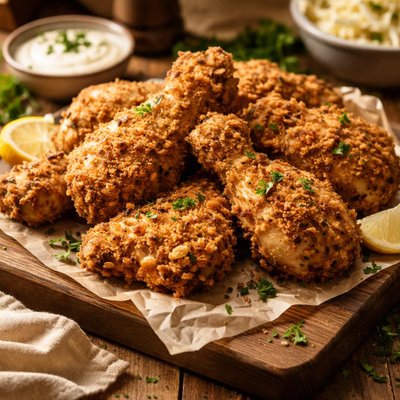 Image of Yummy Oven Fried Buttermilk Chicken