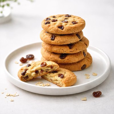 Image of Yummy Raisin Tea Biscuits No Sugar Added