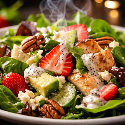 Image of Yummy Salad with Poppy Dressing