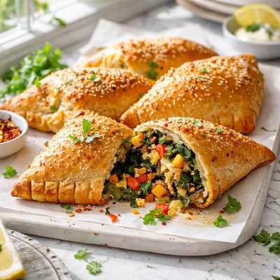 Image of Yummy Veggie and Cheese Pasties