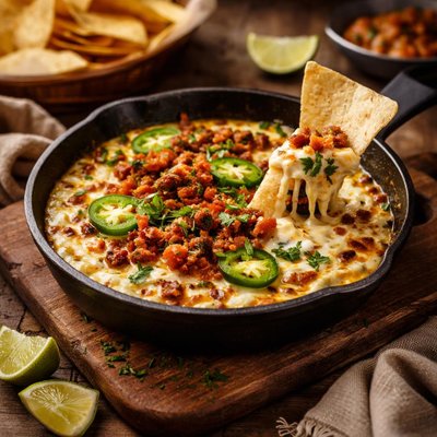 Image of Z Tejas Roasted Poblano Queso Fundido