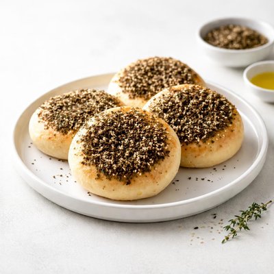 Image of Za Atar Bread Rolls Manaiesh Bi Za Atar