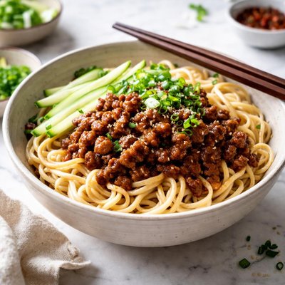 Image of Za Jiang Mein Beijing Style Meat Sauce with Noodles
