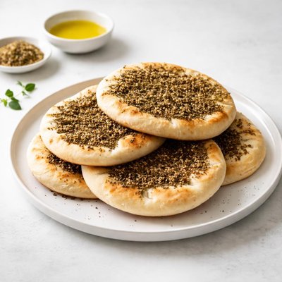 Image of Zaatar Pita Bread