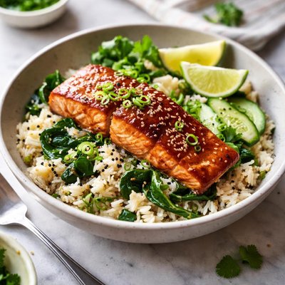 Image of Zalm Met Rijst Salmon with Rice