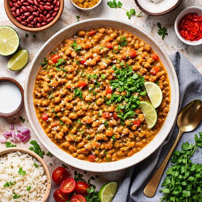 Image of Zanzibari Beans with Coconut and Cilantro