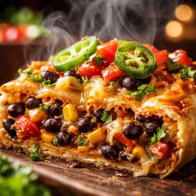 Image of Zesty Black Bean Pie
