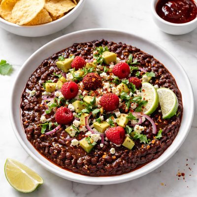 Image of Zesty Raspberry Chipotle Black Bean Dip