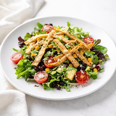 Image of Zesty Salad with Tortilla Strips