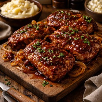 Image of Zesty Slow Cooker Crock Pot Pork Chop Barbecue